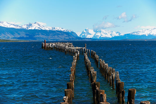 Puerto Natales — The Harbor Before the Mountains No. 01 — 60 × 40 cm