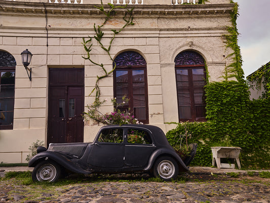 Certificate of Authenticity:
Artwork Title: Car_House and Green_ 100x75 cm
Series: Colonia Del Sacramento
Artist: Marcus Luconi
Year of Capture: 2010
Location: Colonia Del Sacramento, Uruguay
Original Medium: Digital Phase One Back
Camera: Hasselblad Arcbody
Print: Fine art archival pigment print
Edition: [número da edição]